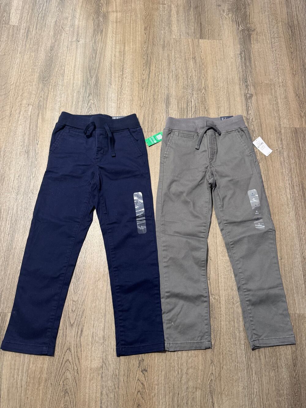 GAP Toddler Boys Gray & Navy Blue Drawstring Pants Bundle